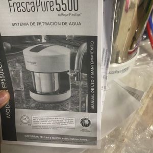 new royal prestige water filter never used open to take photos